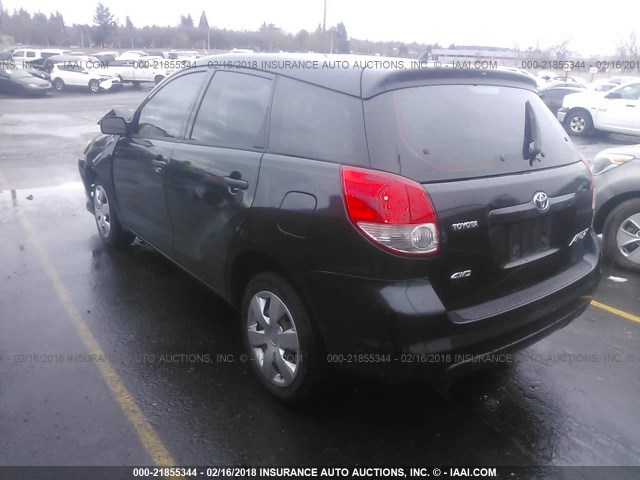 2T1LR32E33C065545 - 2003 TOYOTA COROLLA MATRIX XR BLACK photo 3