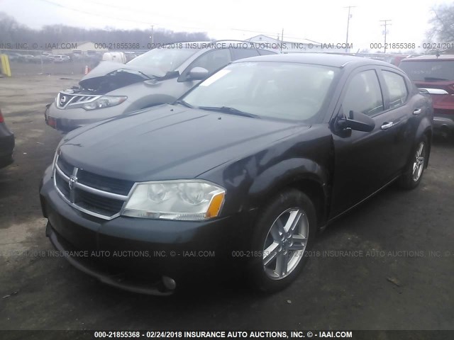 1B3LC56K18N220631 - 2008 DODGE AVENGER SXT BLACK photo 2