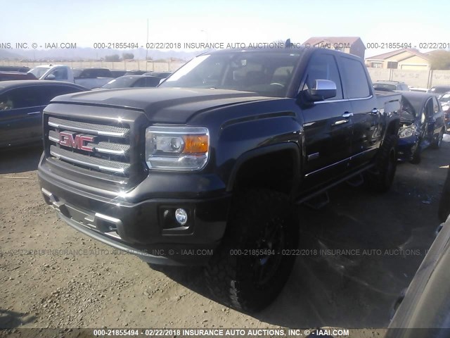 3GTU2UEC1FG325475 - 2015 GMC SIERRA K1500 SLE BLACK photo 2