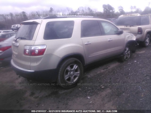 1GKLRLED9AJ223251 - 2010 GMC ACADIA SLE TAN photo 4