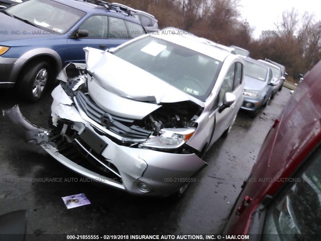 3N1CE2CP5FL401321 - 2015 NISSAN VERSA NOTE S/S PLUS/SV/SL/SR SILVER photo 2