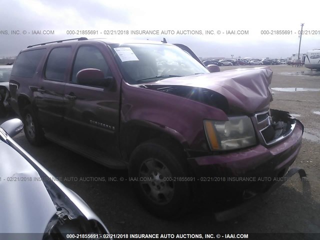 1GNFC16037J172596 - 2007 CHEVROLET SUBURBAN C1500 RED photo 1