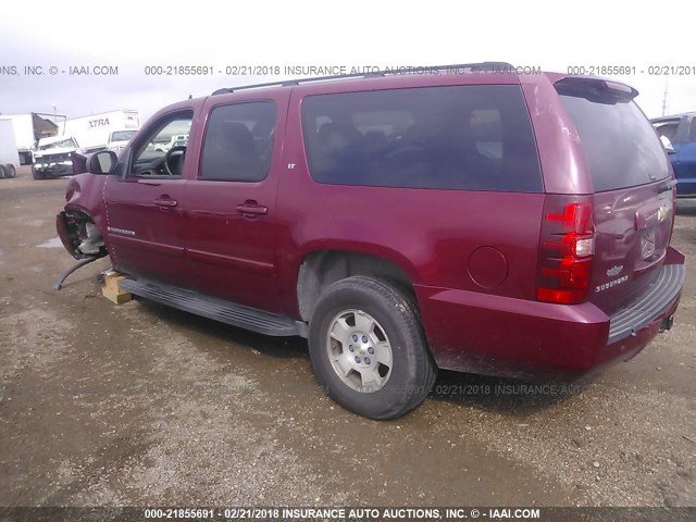 1GNFC16037J172596 - 2007 CHEVROLET SUBURBAN C1500 RED photo 3