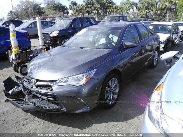 4T1BK1FK3FU564577 - 2015 TOYOTA CAMRY XSE/XLE GRAY photo 2