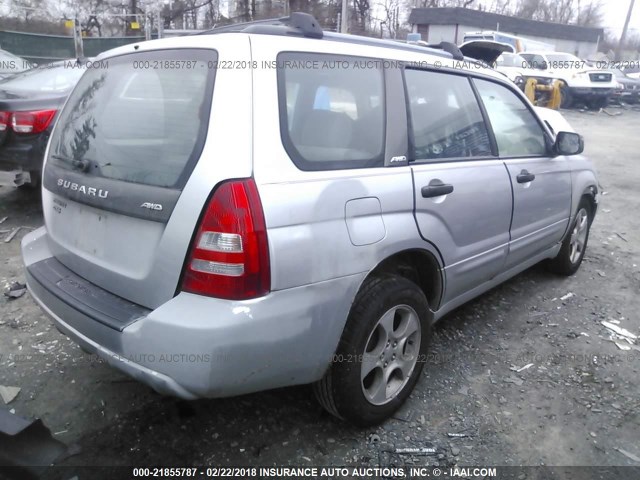 JF1SG65603H768464 - 2003 SUBARU FORESTER 2.5XS SILVER photo 4