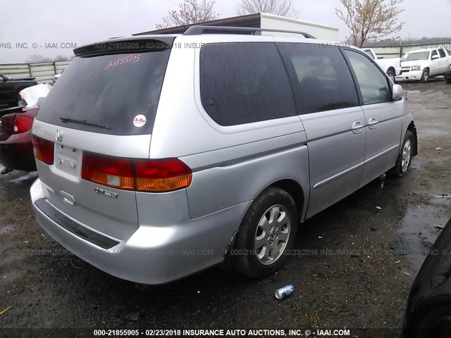 5FNRL189X3B145561 - 2003 HONDA ODYSSEY EXL ვერცხლისფერი ფოტო 4