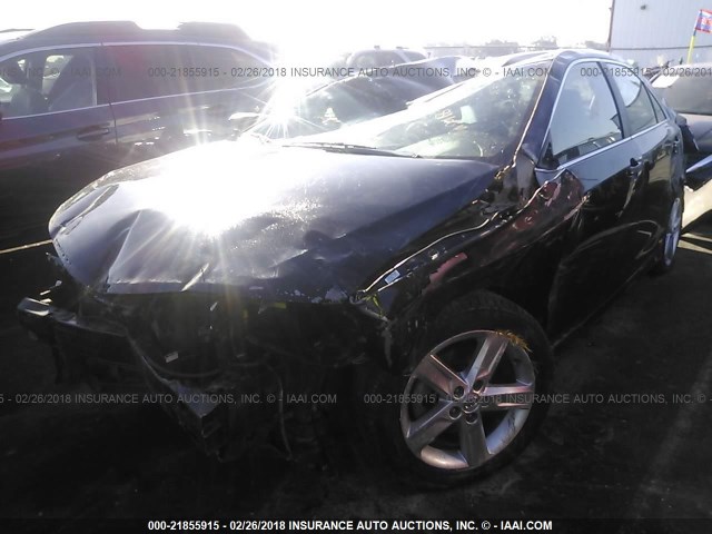 4T1BF1FK8DU671884 - 2013 TOYOTA CAMRY L/SE/LE/XLE BLACK photo 2
