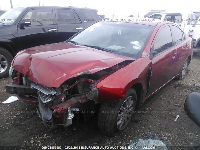 4A32B2FFXBE011133 - 2011 MITSUBISHI GALANT FE MAROON photo 2