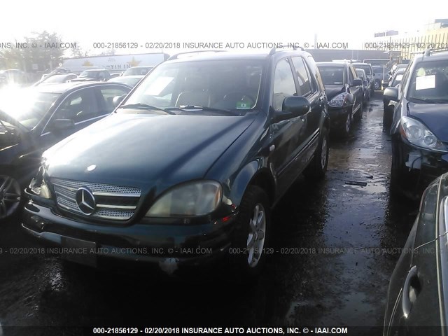 4JGAB72E5XA086390 - 1999 MERCEDES-BENZ ML 430 GREEN photo 2