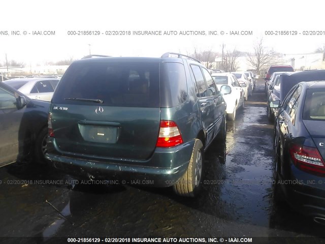 4JGAB72E5XA086390 - 1999 MERCEDES-BENZ ML 430 绿色 照片 4