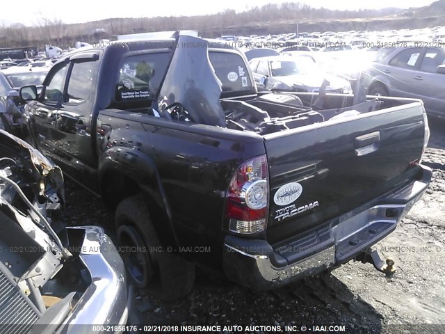 5TFLU4EN0CX045447 - 2012 TOYOTA TACOMA DOUBLE CAB 黑色 照片 3