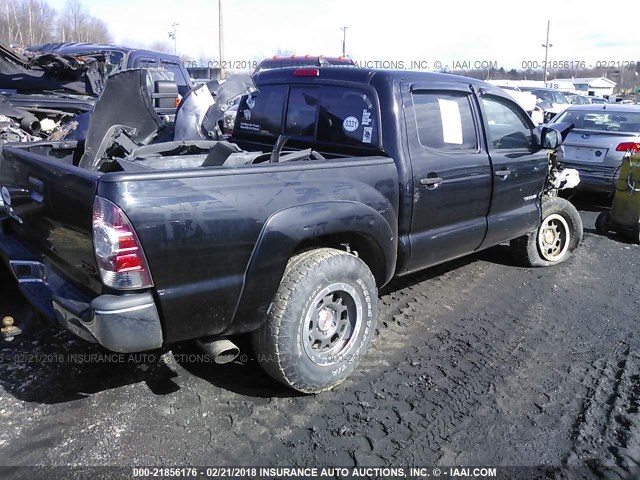 5TFLU4EN0CX045447 - 2012 TOYOTA TACOMA DOUBLE CAB 黑色 照片 4