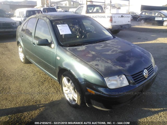 3VWTG69M51M184543 - 2001 VOLKSWAGEN JETTA GLX GREEN photo 1