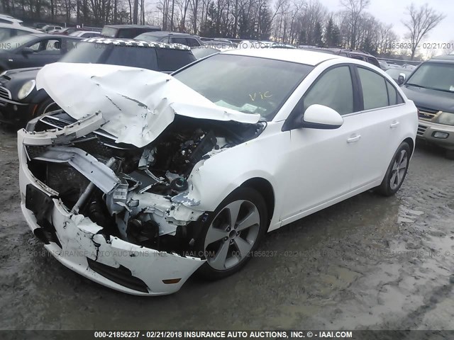 1G1PG5S99B7174073 - 2011 CHEVROLET CRUZE LT WHITE photo 2