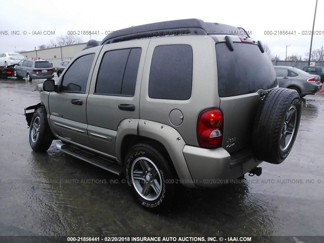 1J4GL38K43W645503 - 2003 JEEP LIBERTY RENEGADE Pewter photo 3