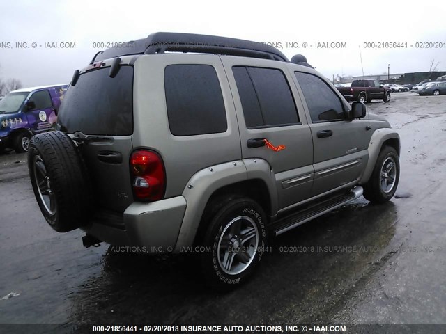 1J4GL38K43W645503 - 2003 JEEP LIBERTY RENEGADE Pewter photo 4