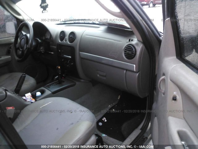 1J4GL38K43W645503 - 2003 JEEP LIBERTY RENEGADE Pewter photo 5