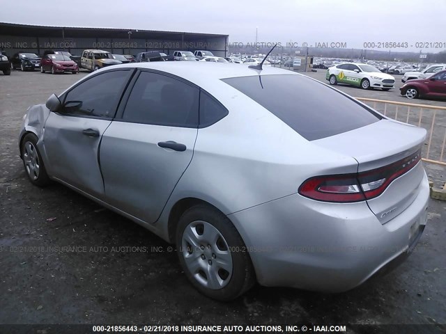 1C3CDFAA6DD197920 - 2013 DODGE DART SE/AERO SILVER photo 3