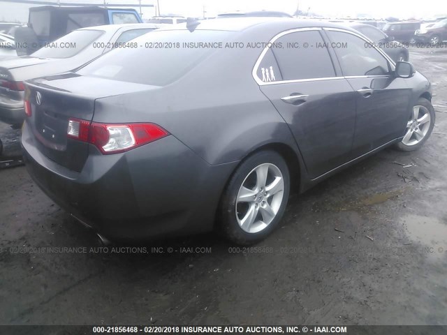 JH4CU2F62AC031175 - 2010 ACURA TSX GRAY photo 4