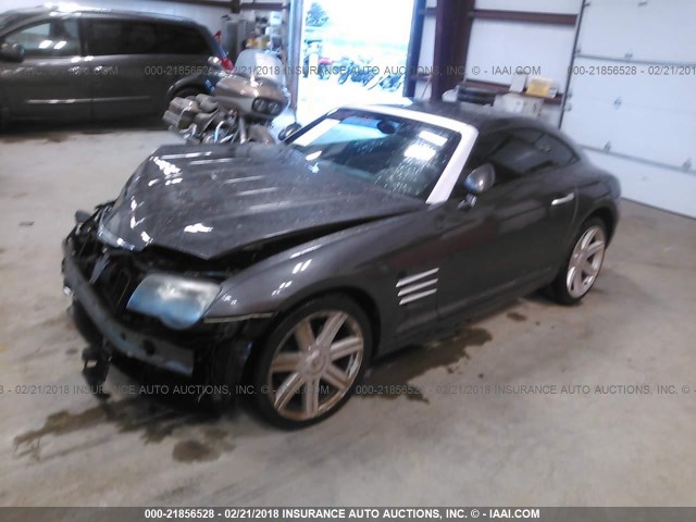 1C3AN69L74X023766 - 2004 CHRYSLER CROSSFIRE LIMITED GRAY photo 2