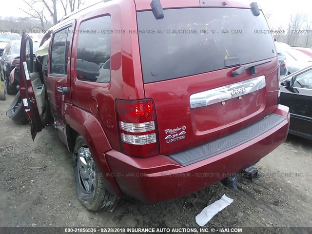 1J4PN5GKXAW147682 - 2010 JEEP LIBERTY LIMITED RED photo 3