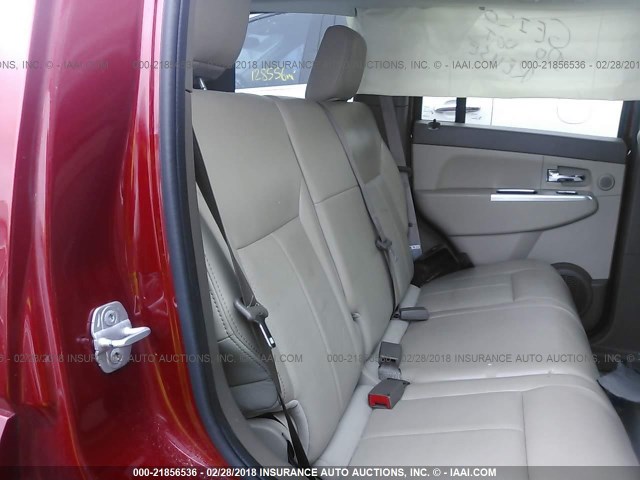 1J4PN5GKXAW147682 - 2010 JEEP LIBERTY LIMITED RED photo 8