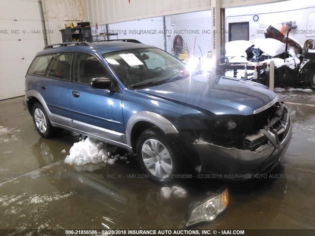 4S4BP60C887307903 - 2008 SUBARU OUTBACK BLUE photo 1