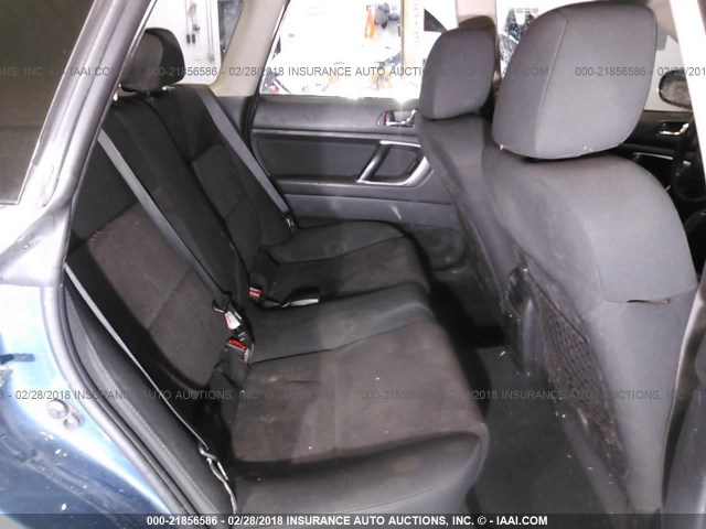 4S4BP60C887307903 - 2008 SUBARU OUTBACK BLUE photo 8