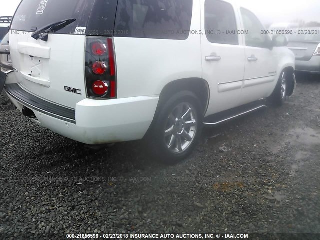 1GKFK63897J320113 - 2007 GMC YUKON DENALI WHITE photo 4