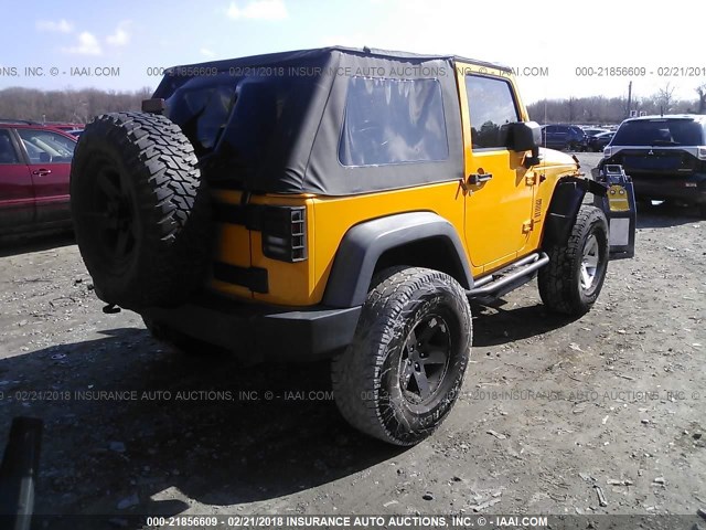 1C4AJWAG1CL147592 - 2012 JEEP WRANGLER SPORT ORANGE photo 4