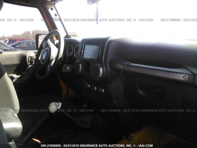 1C4AJWAG1CL147592 - 2012 JEEP WRANGLER SPORT ნარინჯისფერი ფოტო 5