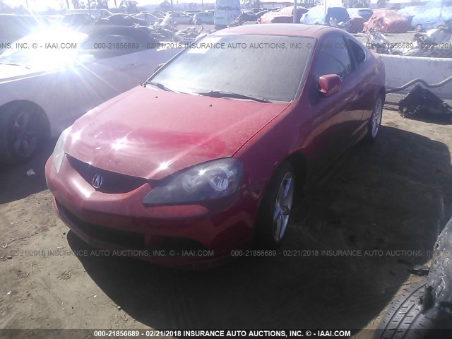 JH4DC53065S016652 - 2005 ACURA RSX TYPE-S RED photo 2