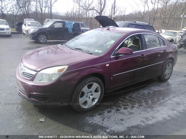 1G8ZS57N17F133514 - 2007 SATURN AURA XE BURGUNDY photo 2