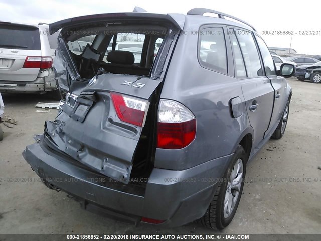 WBXPC9C4XAWJ33570 - 2010 BMW X3 XDRIVE30I GRAY photo 4