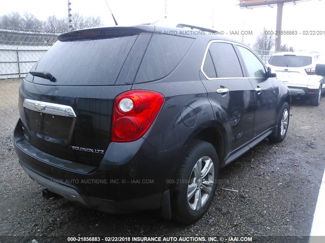 2CNFLGEC5B6316738 - 2011 CHEVROLET EQUINOX LTZ BLACK photo 4