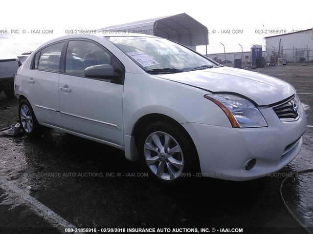 3N1AB6AP2CL707267 - 2012 NISSAN SENTRA 2.0/2.0S/SR/2.0SL WHITE photo 1