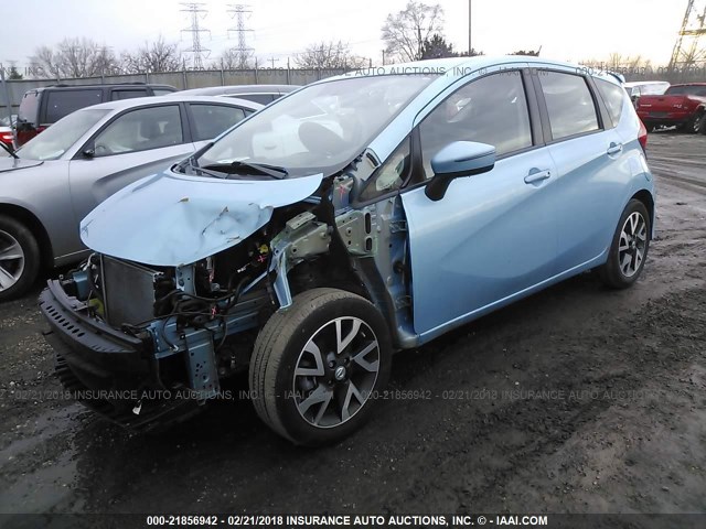 3N1CE2CP6FL445053 - 2015 NISSAN VERSA NOTE S/S PLUS/SV/SL/SR BLUE photo 2