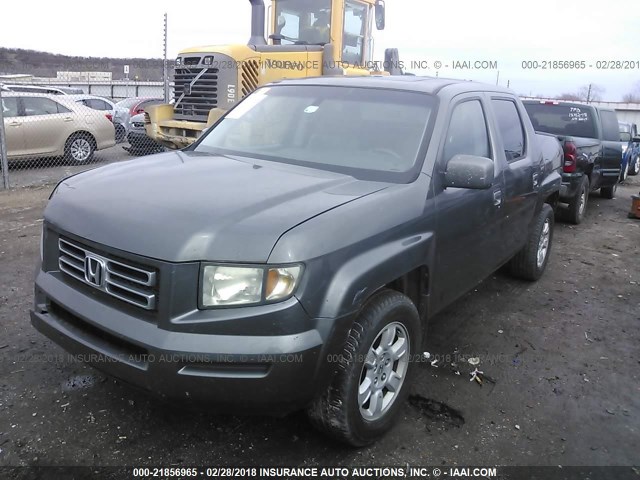 2HJYK16517H528976 - 2007 HONDA RIDGELINE RTL GRAY photo 2