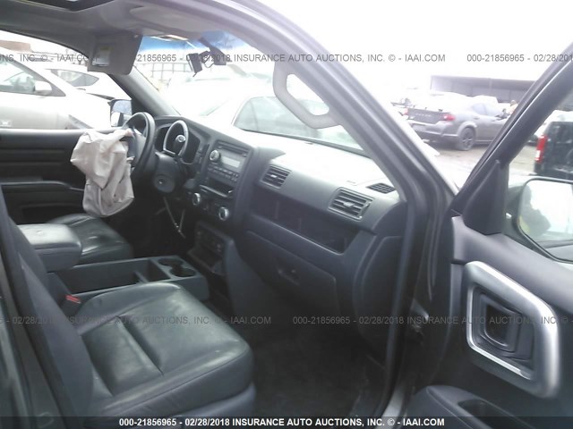 2HJYK16517H528976 - 2007 HONDA RIDGELINE RTL GRAY photo 5