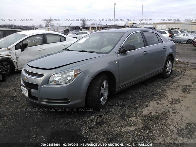 1G1ZG57B784272730 - 2008 CHEVROLET MALIBU LS ნაცრისფერი ფოტო 2