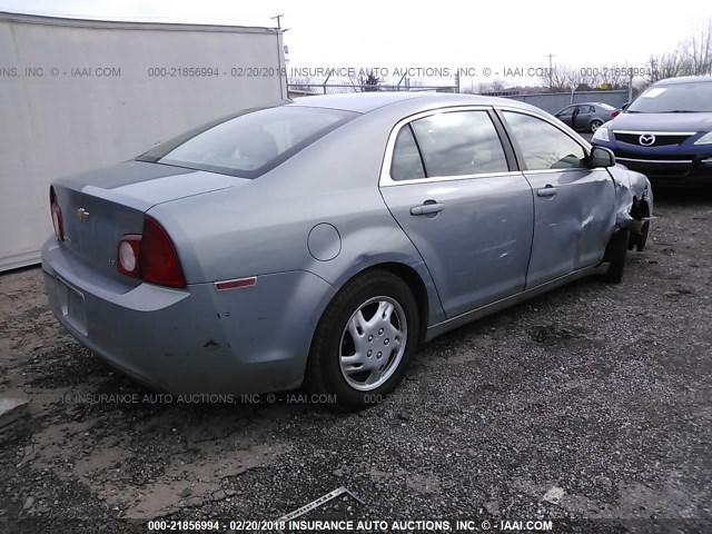 1G1ZG57B784272730 - 2008 CHEVROLET MALIBU LS ნაცრისფერი ფოტო 4