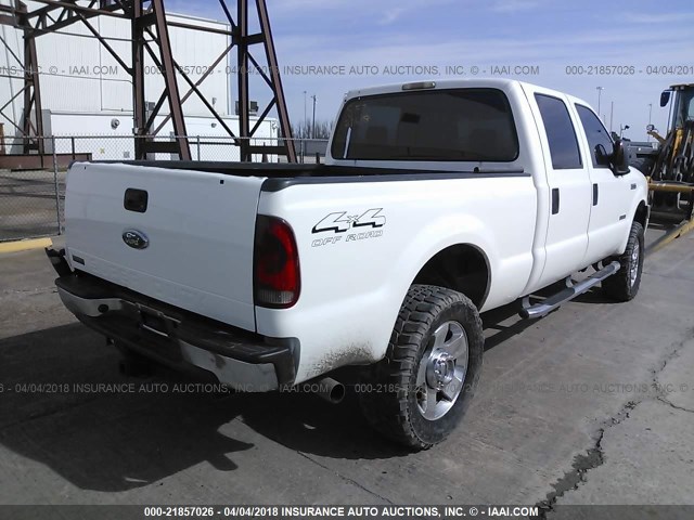 1FTWW31PX7EB42701 - 2007 FORD F350 SRW SUPER DUTY WHITE photo 4