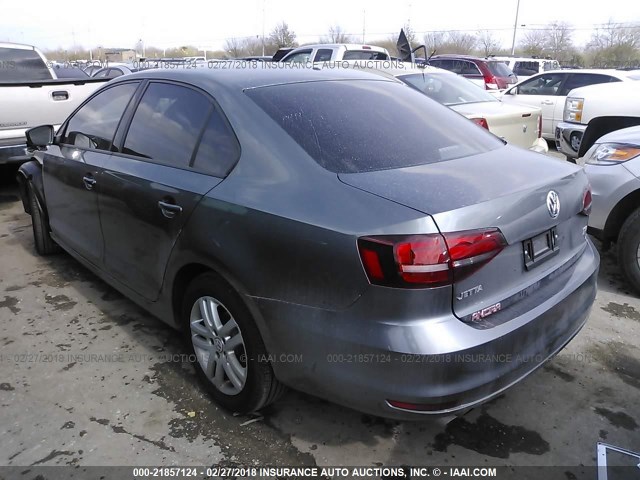 3VW2B7AJ2JM230184 - 2018 VOLKSWAGEN JETTA S 灰色 照片 3