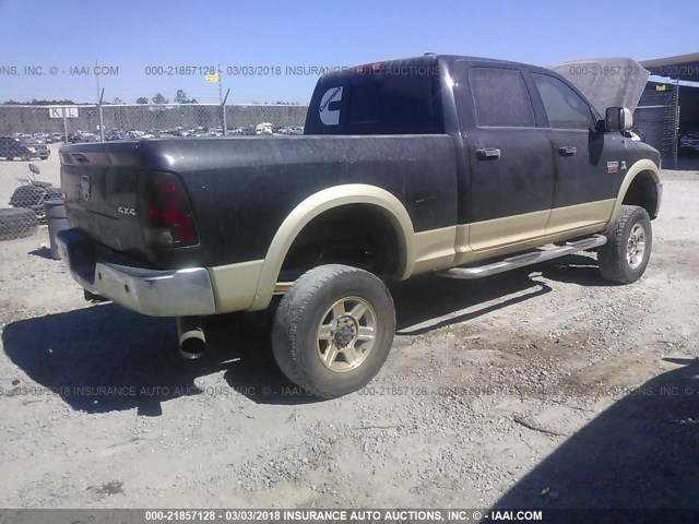 3D7UT2CL9BG525556 - 2011 DODGE RAM 2500 BLACK photo 4