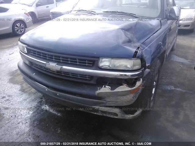 1GCEC14T6YZ223593 - 2000 CHEVROLET SILVERADO C1500 Dark Blue photo 6