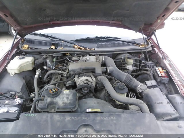 1LNHM81W61Y637272 - 2001 LINCOLN TOWN CAR EXECUTIVE Каштановый фото 10