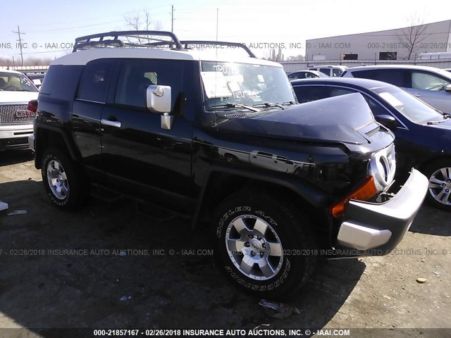 JTEBU11F170025453 - 2007 TOYOTA FJ CRUISER BLACK photo 1