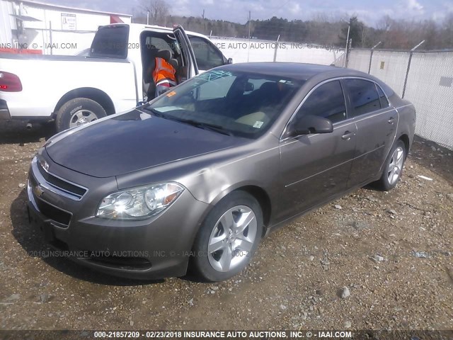1G1ZB5E00CF251165 - 2012 CHEVROLET MALIBU LS 棕色 照片 2