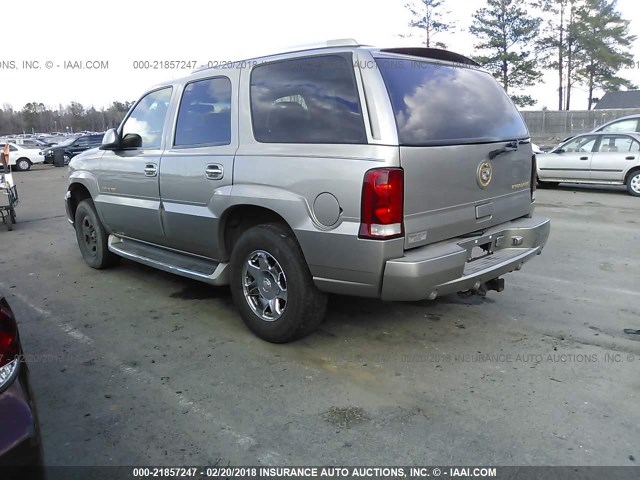 1GYEK63N52R319039 - 2002 CADILLAC ESCALADE LUXURY ვერცხლისფერი ფოტო 3