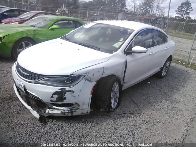 1C3CCCAB6FN722756 - 2015 CHRYSLER 200 LIMITED WHITE photo 2